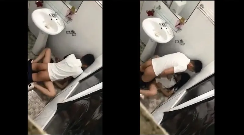 Người tình say xỉn và bạn trai trong phòng tắm nhà hàng